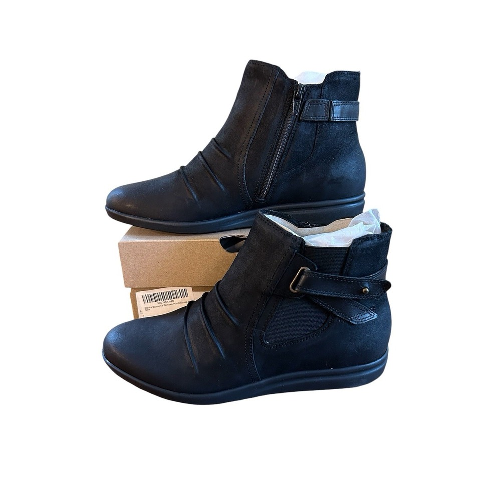 Clarks Wave 2.0 Tie Black Suede‎ Black Lace Up Sneakers NEW 13 M